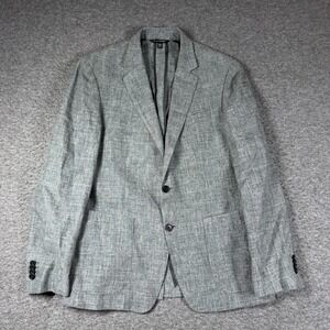 Banana Republic 100% Linen Blazer Sport Coat Mens 40R Gray